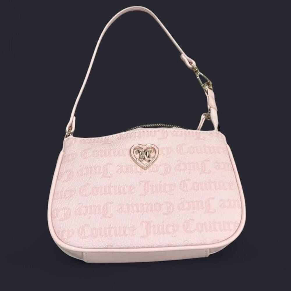 Juicy couture pink monogram shoulder